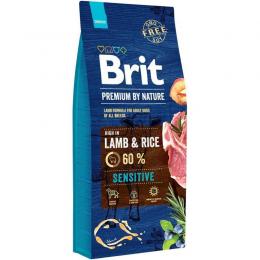 Brit Premium by Nature - Sensitive Lamm & Reis - 15 kg (3,00 € pro 1 kg)