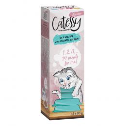 Angebot für Catessy Mousse Schälchen 14 x 90 g - mit Atlantiklachs - Kategorie Katze / Katzenfutter nass / Catessy / Schalen.  Lieferzeit: 1-2 Tage -  jetzt kaufen.