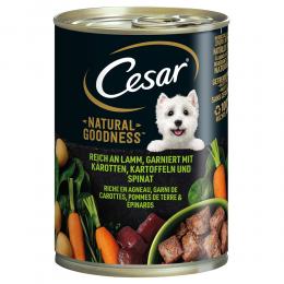 Cesar Natural Goodness - Sparpaket: Lamm (24 x 400 g)