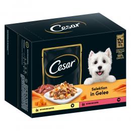 Angebot für Cesar Selektion Fleisch und Gemüse in Gelee - Sparpaket: 24 x 100 g - Kategorie Hund / Hundefutter nass / Cesar / Pouch.  Lieferzeit: 1-2 Tage -  jetzt kaufen.
