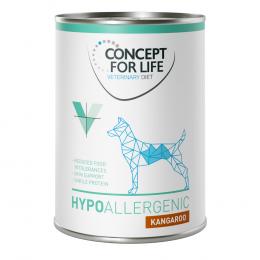 Angebot für Concept for Life Veterinary Diet Hypoallergenic Känguru - Sparpaket: 12 x 400 g - Kategorie Hund / Hundefutter nass / Concept for Life Veterinary Diet / Allergien.  Lieferzeit: 1-2 Tage -  jetzt kaufen.