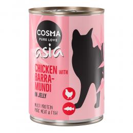 Angebot für Cosma Asia in Jelly 6 x 400 g - Hühnchen & Riesenbarsch - Kategorie Katze / Katzenfutter nass / Cosma / Cosma Asia.  Lieferzeit: 1-2 Tage -  jetzt kaufen.