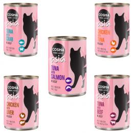 Angebot für Cosma Asia in Jelly 6 x 400 g - Mixpaket 1 (5 Sorten) - Kategorie Katze / Katzenfutter nass / Cosma / Cosma Asia.  Lieferzeit: 1-2 Tage -  jetzt kaufen.