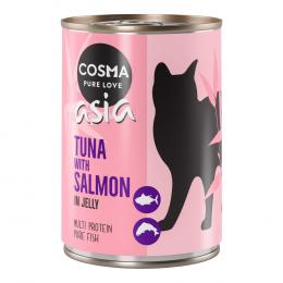 Angebot für Cosma Asia in Jelly 6 x 400 g - Thunfisch & Lachs - Kategorie Katze / Katzenfutter nass / Cosma / Cosma Asia.  Lieferzeit: 1-2 Tage -  jetzt kaufen.