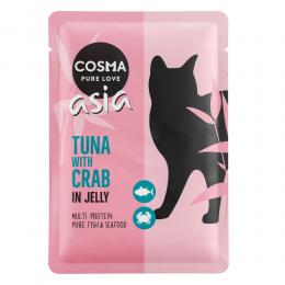 Angebot für Cosma Asia in Jelly Frischebeutel 6 x 100 g - Huhn & Shrimps - Kategorie Katze / Katzenfutter nass / Cosma / Cosma Asia.  Lieferzeit: 1-2 Tage -  jetzt kaufen.