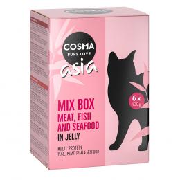 Angebot für Cosma Asia in Jelly Frischebeutel 6 x 100 g - Mixpaket (6 Sorten) - Kategorie Katze / Katzenfutter nass / Cosma / Cosma Asia.  Lieferzeit: 1-2 Tage -  jetzt kaufen.