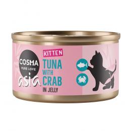 Angebot für Cosma Asia Kitten in Jelly 6 x 85 g Thunfisch mit Krebsfleisch - Kategorie Katze / Katzenfutter nass / Cosma / Cosma Asia.  Lieferzeit: 1-2 Tage -  jetzt kaufen.