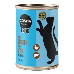 Angebot für Cosma Drink 6 x 100 g  - Hühnchen und Hühnchenleber - Kategorie Katze / Katzenfutter nass / Cosma / Cosma Drink.  Lieferzeit: 1-2 Tage -  jetzt kaufen.