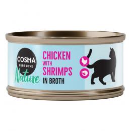 Angebot für Cosma Nature 6 x 70 g - Hühnerbrust & Shrimps - Kategorie Katze / Katzenfutter nass / Cosma Nature / Nature.  Lieferzeit: 1-2 Tage -  jetzt kaufen.