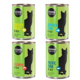 Angebot für Cosma Original in Jelly 6 x 400 g - Mixpaket (4 Sorten) - Kategorie Katze / Katzenfutter nass / Cosma / Cosma Original.  Lieferzeit: 1-2 Tage -  jetzt kaufen.