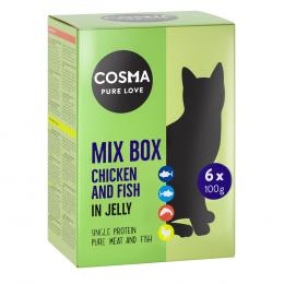 Angebot für Cosma Original in Jelly Frischebeutel 6 x 100 g - Mixpaket (4 Sorten) - Kategorie Katze / Katzenfutter nass / Cosma / Cosma Original.  Lieferzeit: 1-2 Tage -  jetzt kaufen.