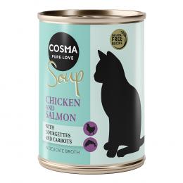 Angebot für Cosma Soup 6 x 100 g - Hühnchenbrust und Lachs mit Zucchini und Karotten - Kategorie Katze / Getreidefreies Katzenfutter / Cosma / Nassfutter.  Lieferzeit: 1-2 Tage -  jetzt kaufen.