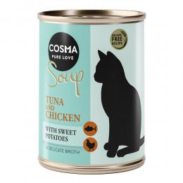 Angebot für Cosma Soup 6 x 100 g - Mixpaket 1 (4 Sorten) - Kategorie Katze / Getreidefreies Katzenfutter / Cosma / Nassfutter.  Lieferzeit: 1-2 Tage -  jetzt kaufen.