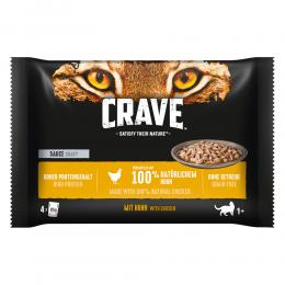 Angebot für Crave Pouch Multipack 4 x 85 g - Sauce mit Huhn - Kategorie Katze / Katzenfutter nass / Crave / -.  Lieferzeit: 1-2 Tage -  jetzt kaufen.