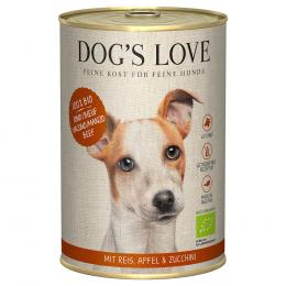 Angebot für Dog´s Love Bio 6 x 400 g - Bio-Rind - Kategorie Hund / Hundefutter nass / Dog´s Love / -.  Lieferzeit: 1-2 Tage -  jetzt kaufen.