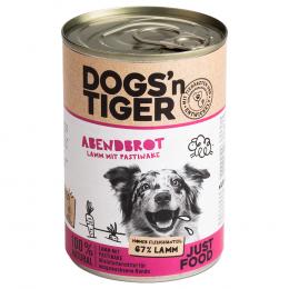 Angebot für Dogs'n Tiger Adult 6 x 400 g - Lamm & Pastinake - Kategorie Hund / Hundefutter nass / Dogs'n Tiger / -.  Lieferzeit: 1-2 Tage -  jetzt kaufen.