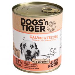 Angebot für Dogs'n Tiger Adult 6 x 800 g - Geflügel & Süßkartoffel - Kategorie Hund / Hundefutter nass / Dogs'n Tiger / -.  Lieferzeit: 1-2 Tage -  jetzt kaufen.