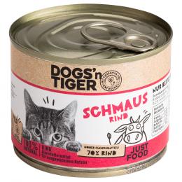Angebot für Dogs'n Tiger Adult Cat 6 x 200 g - Schmaus Rind - Kategorie Katze / Katzenfutter nass / Dogs'n Tiger / -.  Lieferzeit: 1-2 Tage -  jetzt kaufen.