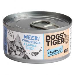 Angebot für Dogs'n Tiger Cat Filet 12 x 70 g - Thunfisch- & Lachsfilet - Kategorie Katze / Katzenfutter nass / Dogs'n Tiger / -.  Lieferzeit: 1-2 Tage -  jetzt kaufen.