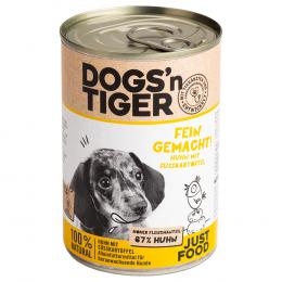 Angebot für Dogs'n Tiger Junior 6 x 400 g - Huhn & Süßkartoffel - Kategorie Hund / Hundefutter nass / Dogs'n Tiger / -.  Lieferzeit: 1-2 Tage -  jetzt kaufen.