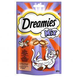 Dreamies Katzensnacks Mix Pack - Sparpaket Huhn & Ente (6 x 60 g)