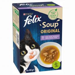 Angebot für Felix Soup 6 x 48 g - Gemischte Vielfalt - Kategorie Katze / Katzenfutter nass / Felix / Soup.  Lieferzeit: 1-2 Tage -  jetzt kaufen.