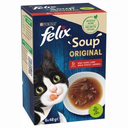 Angebot für Felix Soup 6 x 48 g - Geschmacksvielfalt vom Land - Kategorie Katze / Katzenfutter nass / Felix / Soup.  Lieferzeit: 1-2 Tage -  jetzt kaufen.