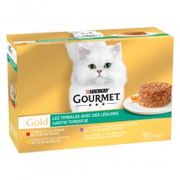 Angebot für Gourmet Gold Raffiniertes Ragout 12 x 85 g - Mix mit Gemüse - Kategorie Katze / Katzenfutter nass / Gourmet Gold / Gold Ragout.  Lieferzeit: 1-2 Tage -  jetzt kaufen.