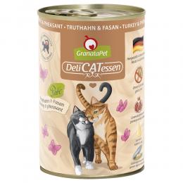 Angebot für GranataPet DeliCatessen 24 x 400 g - Truthahn & Fasan - Kategorie Katze / Katzenfutter nass / GranataPet / GranataPet DeliCatessen Dosen.  Lieferzeit: 1-2 Tage -  jetzt kaufen.