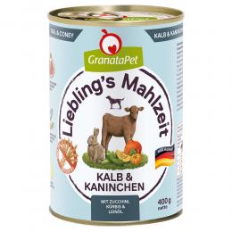 Angebot für GranataPet Liebling's Mahlzeit 6 x 400 g - Kalb & Kaninchen - Kategorie Hund / Hundefutter nass / GranataPet / Liebling's Mahlzeit.  Lieferzeit: 1-2 Tage -  jetzt kaufen.