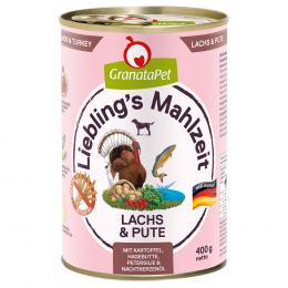 Angebot für GranataPet Liebling's Mahlzeit 6 x 400 g - Lachs & Pute - Kategorie Hund / Hundefutter nass / GranataPet / Liebling's Mahlzeit.  Lieferzeit: 1-2 Tage -  jetzt kaufen.