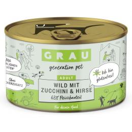 Grau Hund Wild mit Zucchini & Hirse 200 g (9,95 € pro 1 kg)