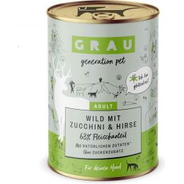 Grau Hund Wild mit Zucchini & Hirse 400 g (6,98 € pro 1 kg)