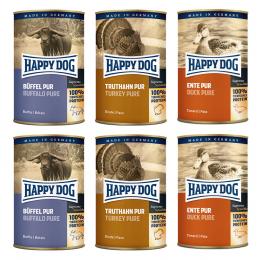 Happy Dog Sensible Pure 6 x 400 g - Mixpaket (3 Sorten)