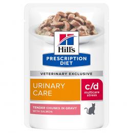 Hill’s Prescription Diet c/d Multicare Stress Urinary Care mit Lachs - Sparpaket: 24 x 85 g