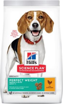 Hill's Science Plan Adult Medium Perfect Weight Mit Huhn 12 Kg
