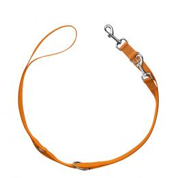 HUNTER Set: Halsband London + Führleine London, orange - Vario Basic Größe M + Leine 200 cm, 10 mm