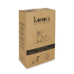 kooa Kompostierbare Hundekotbeutel - 15 Rollen à 15 Beutel (225 Beutel)