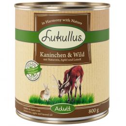 Angebot für Lukullus Naturkost Adult 6 x 800 g - Kaninchen & Wild - Kategorie Hund / Hundefutter nass / Lukullus Naturkost / Lukullus Adult.  Lieferzeit: 1-2 Tage -  jetzt kaufen.