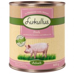 Lukullus Naturkost Adult Getreidefrei 6 x 800 g Schwein