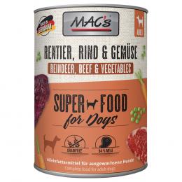 Angebot für MAC's Adult 6 x 800 g - Rentier & Gemüse - Kategorie Hund / Hundefutter nass / MAC's / -.  Lieferzeit: 1-2 Tage -  jetzt kaufen.