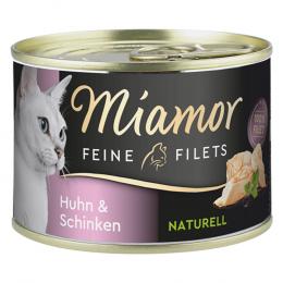 Miamor Feine Filets Naturelle 12 x 156 g - Huhn & Schinken