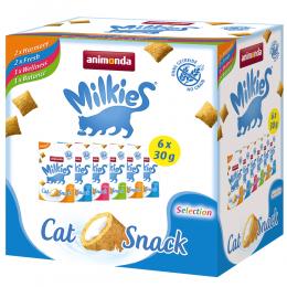 Mixed Pack animonda Milkies Knuspertaschen - Sparpaket 18 x 30 g (4 Sorten)
