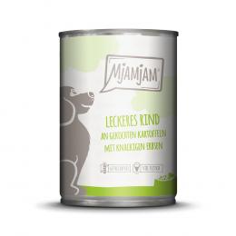 Angebot für MjAMjAM Adult Hund 6 x 400 g - leckeres Rind mit gekochten Kartoffeln - Kategorie Hund / Hundefutter nass / Mjamjam / -.  Lieferzeit: 1-2 Tage -  jetzt kaufen.