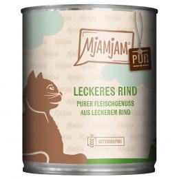 Angebot für MjAMjAM purer Fleischgenuss 6 x 800 g - leckeres Rind pur - Kategorie Katze / Katzenfutter nass / MjAMjAM / Adult Pur.  Lieferzeit: 1-2 Tage -  jetzt kaufen.