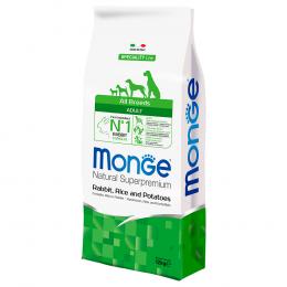 Angebot für Monge Super Premium Kaninchen, Reis & Kartoffeln - 12 kg - Kategorie Hund / Hundefutter trocken / Monge / -.  Lieferzeit: 1-2 Tage -  jetzt kaufen.