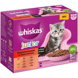 Angebot für Multipack Whiskas Junior Frischebeutel 12 x 85 g - Klassische Auswahl in Sauce - Kategorie Katze / Katzenfutter nass / Whiskas / Whiskas Junior.  Lieferzeit: 1-2 Tage -  jetzt kaufen.