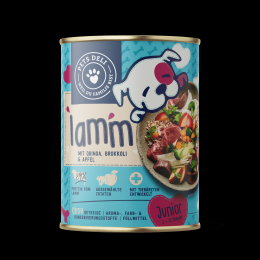Nassfutter Junior Lamm mit Quinoa, Brokkoli und Apfel für Hunde - 800g / 6er Pack