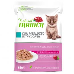 Natural Trainer Kitten & Young  - 24 x 85 g Kabeljau