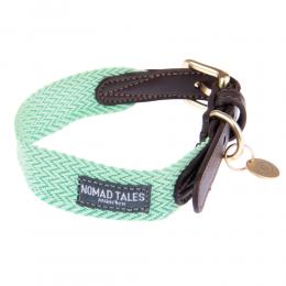 Nomad Tales Bloom Halsband, mint - Größe XL: 52 - 58 cm Halsumfang, 38 mm breit